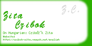 zita czibok business card